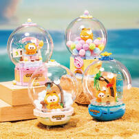 Pantasy拼奇 加菲貓 水晶球系列 休閒海島 收藏積木(86801)