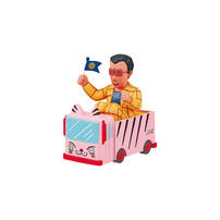 Re-ment Crayon Shin-chan Kindergarten Bus で出発おしんこ~! Box toy