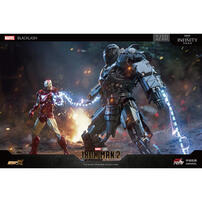 ZD Toys MARVEL中動 鋼鐵人 Mark V ＆ 鞭狂 7吋可動人偶 套裝組