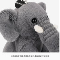 MC HUGS 灰黑色招財大象吊飾(無香味)