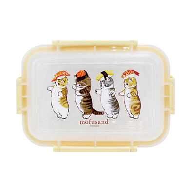 Mofusand 貓福珊迪 鮮扣長方保鮮盒900ml-壽司