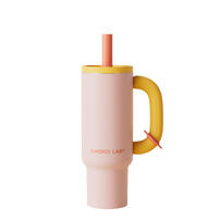 CHAKO LAB	1050ml不鏽鋼陶瓷保溫霸王杯#暖櫻