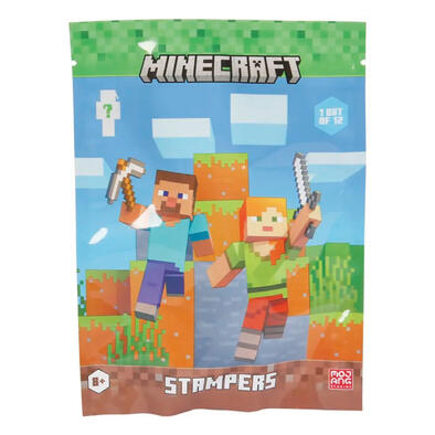 Minecraft當個創世神 造型圖章盲包- 隨機發貨