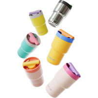 CHAKO LAB	 530ml不鏽鋼陶瓷保溫旋旋杯#海鹽柑橘