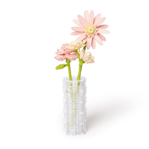 playpop 粉色系花卉組(茉莉花、非洲菊、玫瑰)