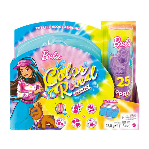 Barbie Color Reveal Tie-Die Peel Playset