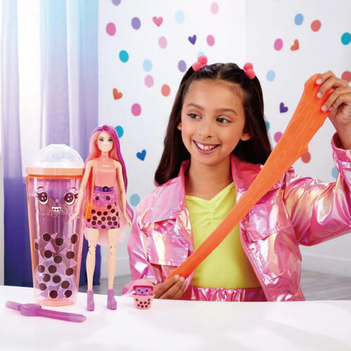 Barbie 芭比驚喜造型娃娃組合-珍珠奶茶系列-隨機出貨