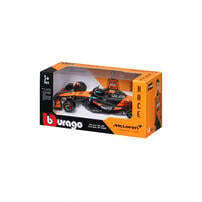 Bburago比美高1:43 F1系列-麥克拉倫 F1 車隊 MCL39 （無頭盔，紙盒版）（2025 澳大利亞大獎賽）(#81 奧斯卡&middot;皮亞斯特里) - 啞黑色/橙色 18-38248#81