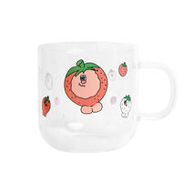 Kingjun	玻璃杯(400ML)蠢兔草莓世界