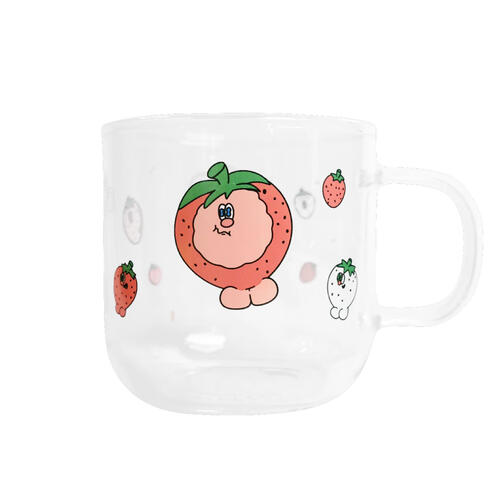 Kingjun	玻璃杯(400ML)蠢兔草莓世界