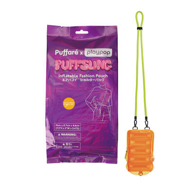 Puffaré x playpop 充氣太空包-日落橘