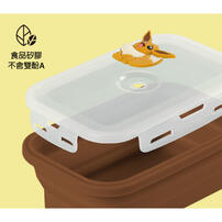 Pokemon寶可夢 矽膠摺疊保鮮盒-伊布-1200ml