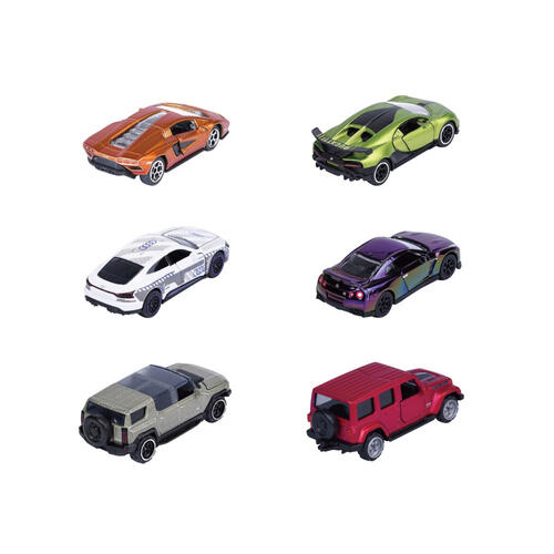 Majorette Showroom Deluxe Cars, 6-asst.