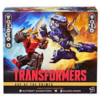 Transformers Age of the Primes Wreck 'n Doom Collection Autobot Sandstorm vs Slugslinger