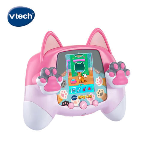 Vtech 貓咪寵物互動遊戲機-粉