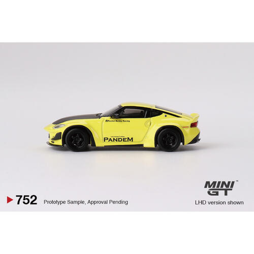 MINIGT	Nissan Z Pandem Ikazuchi Yellow合金車752