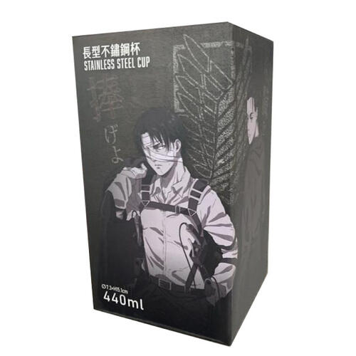 Attack on Titan進擊的巨人 長型不鏽鋼杯-進擊的巨人A款(調查兵團) 