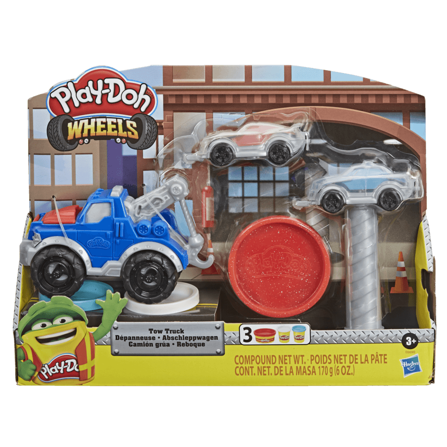 Play-Doh Wheels Tow Truck Toy With 3 