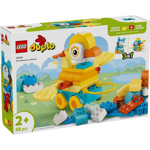 LEGO樂高得寶系列 3 合 1 輪胎上的小動物 10448