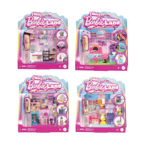 Barbie MINI BARBIELAND PLAYSET- Assorted