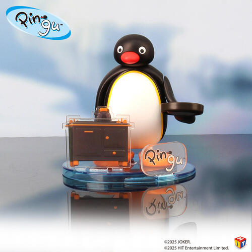 Pingu企鵝家族-驚喜悠閒度日發條公仔- 隨機發貨
