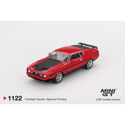 MINIGT	Ford Mustang Mach1 1971 Race Red 合金車 1122