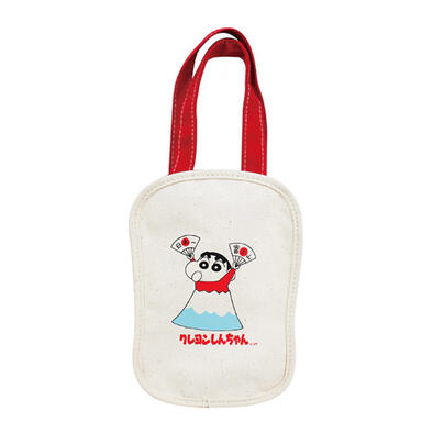 Crayon Shin-chan 蠟筆小新 帆布水壺袋-富士山