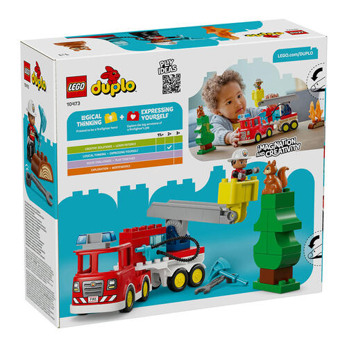 LEGO Duplo Fire Truck with Hose and Firefighter 10473