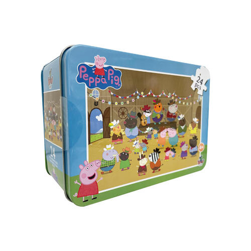 Y Wow Brands Peppa Pig 24 Pieces Tin Puzzle