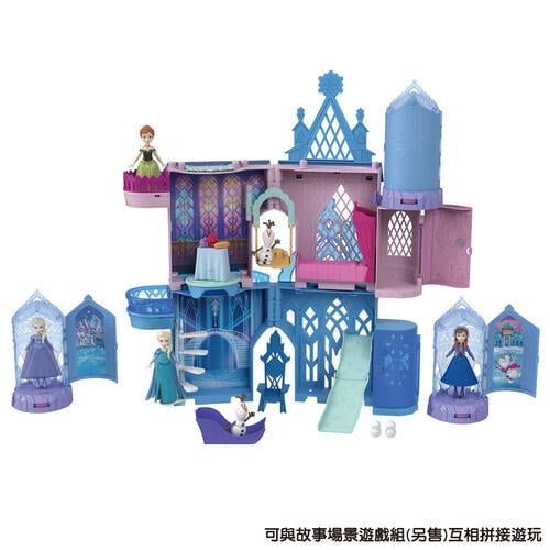 Disney Frozen 迷你迪士尼冰雪奇緣-驚喜旋轉城堡遊戲組-隨機發貨
