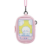 Chiikawa 吉伊卡哇 掛式方形錢包-粉紅