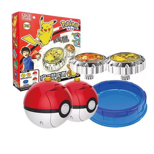Pokemon寶可夢魔幻陀螺2對戰組-皮卡丘VS小火龍