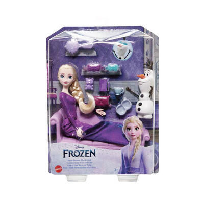 Disney Frozen迪士尼冰雪奇緣-艾莎與雪寶睡前聊天組