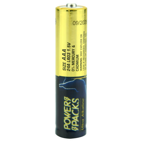 Power Packs Ultra Alkaline AAA Battery 8 Pieces