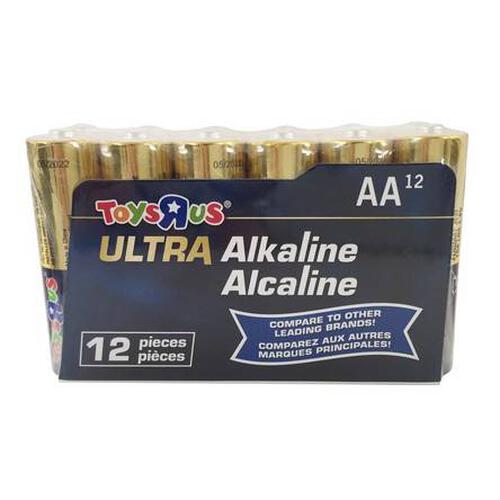 Toys"R"Us Ultra Alkaline AA Batteries 12 Pieces