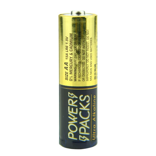 Power Packs Ultra Alkaline AA Battery 8 Pieces