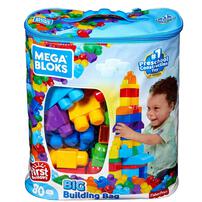Mega Bloks美高積木80片積木袋(藍)