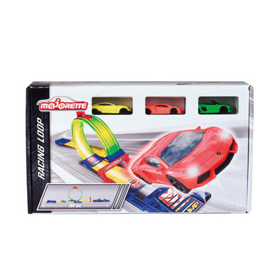 Majorette 美捷輪小汽車-旋轉軌道(附3台車)