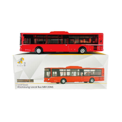 Tiny 台灣 TW76 合金車模型 - 高雄地區通勤巴士(紅色) MB120NS ibus (168)