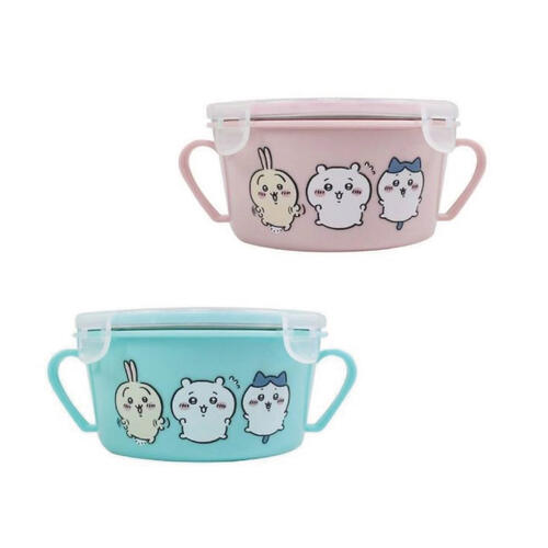 Chiikawa 吉伊卡哇雙耳不鏽鋼隔熱餐碗- 隨機發貨