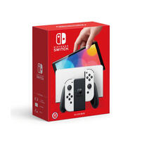 Nintendo Switch（OLED款式）黑色主機 白白手把 亞版