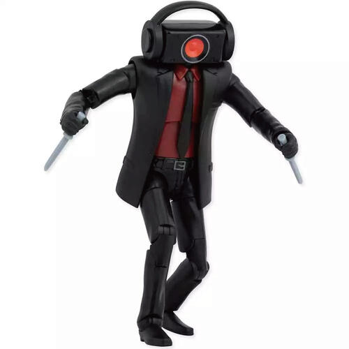 Skibidi Toilet 馬桶人-玄色音響人6吋可動公仔