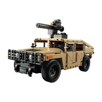 CaDA 1:14授權HUMVEE越野積木車(雙控含APP手機遙控)