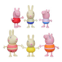粉紅豬小妹佩佩豬的冒險玩偶 6 件組系列 - 隨機發貨