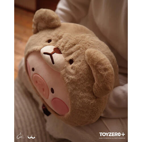 LuLu the Piggy - Teddy LuLu Hand Warmer Cushion + Blanket