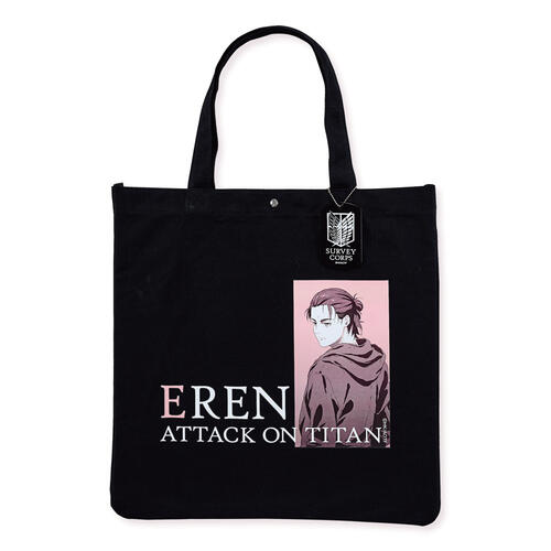 Attack on Titan Large Side Bag (Black) - Eren