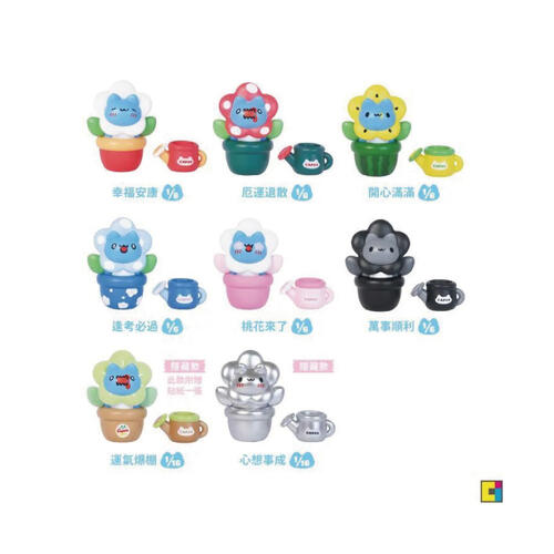 Bugcatcapoo貓貓蟲咖波 花花好運盆栽公仔- 隨機發貨