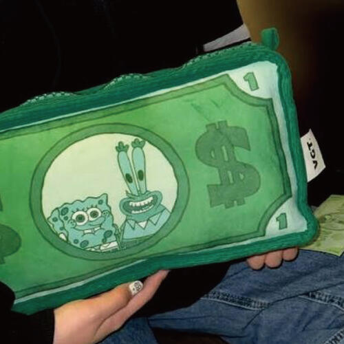 Spongebob海綿寶寶 -比奇堡的鈔票抱枕&mdash;紀念款