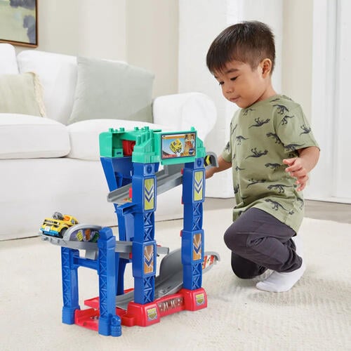 Vtech 聲光城市嘟嘟車-4合1賽車場軌道組