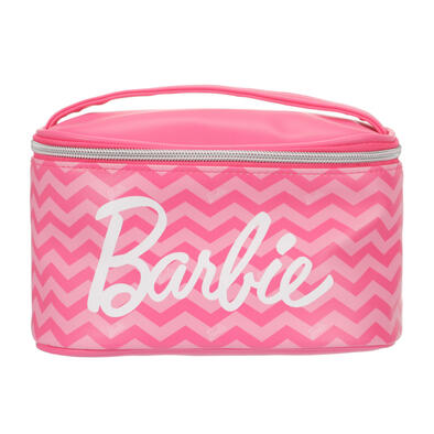 Miniso&nbsp;	芭比系列水桶型化妝包(玫紅)